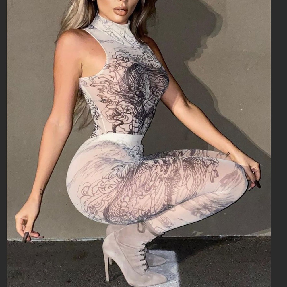 Fashion Nova 2 Piece CatSuit